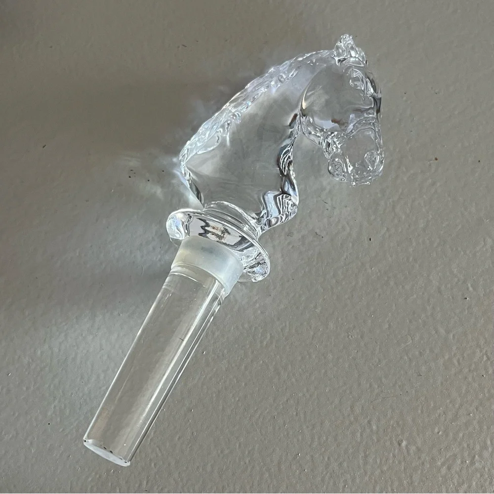 Vintage crystal horsehead